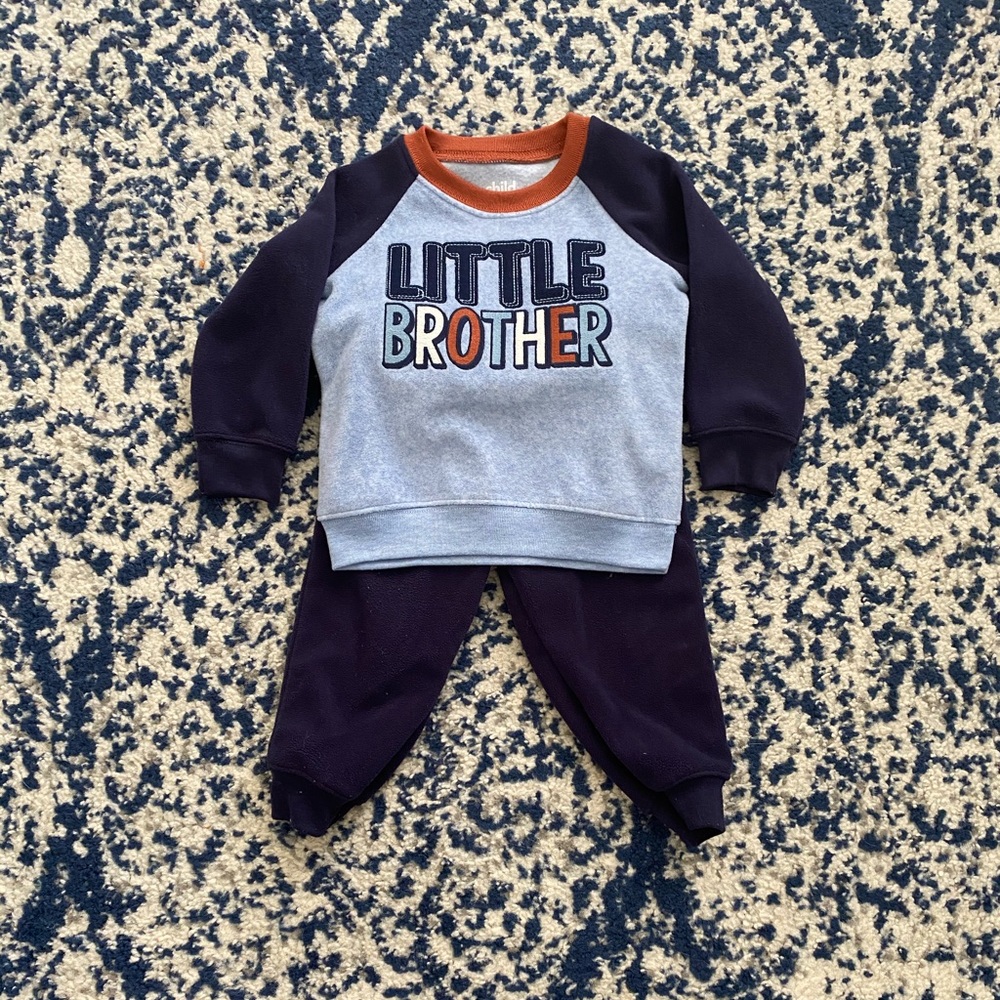 Little brother fleece pant set